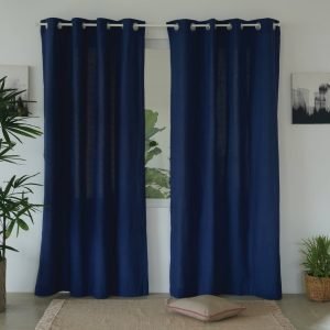 Chambray-Cotton-Curtain-Indigo-Blue-