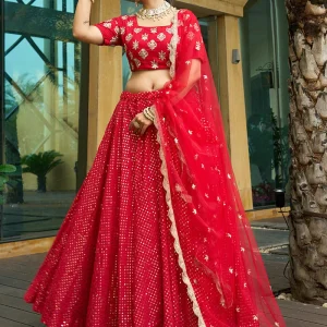 Red-Georgette-Embroidered-Sequins-A-Line-Lehenga-With-Dupatta-GHSDECB1007-u